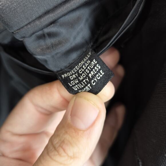 Jos A Bank Mens Blazer Sport Coat Jacket Wool Black 44L Business Workwear Job - Picture 9 of 15